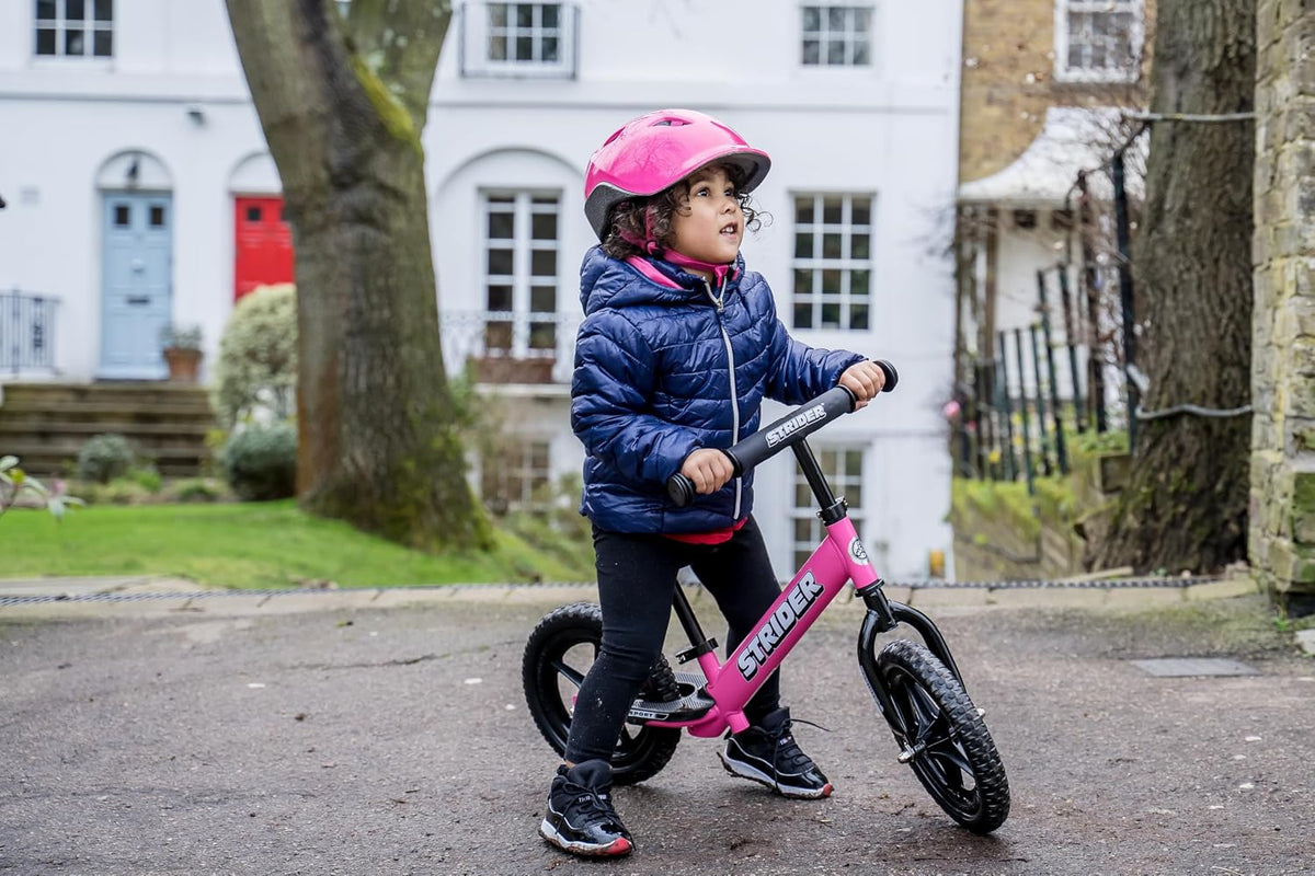 12 Sport, No Pedal Balance Bike for Kids Ages 1–4 Years, Pink