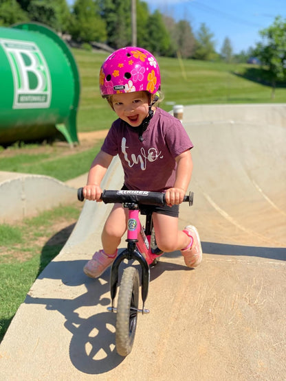 12 Sport, No Pedal Balance Bike for Kids Ages 1–4 Years, Pink