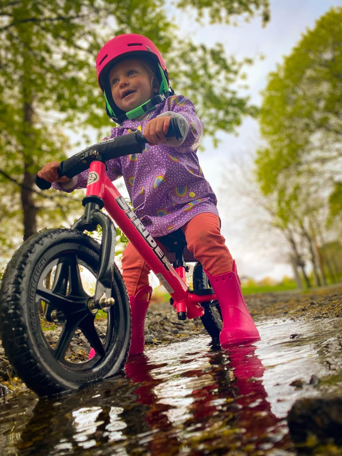 12 Sport, No Pedal Balance Bike for Kids Ages 1–4 Years, Pink