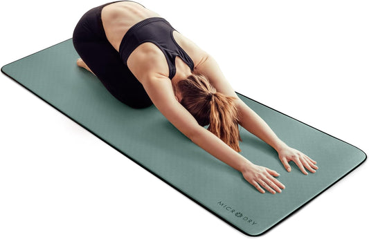 Premium Yoga Mat for Home and Gym Use, Extra Thick for High-Impact Training, Multi-Layer Skid-Resistant Surface, Odor-Neutralizing with Convenient Carrying Strap